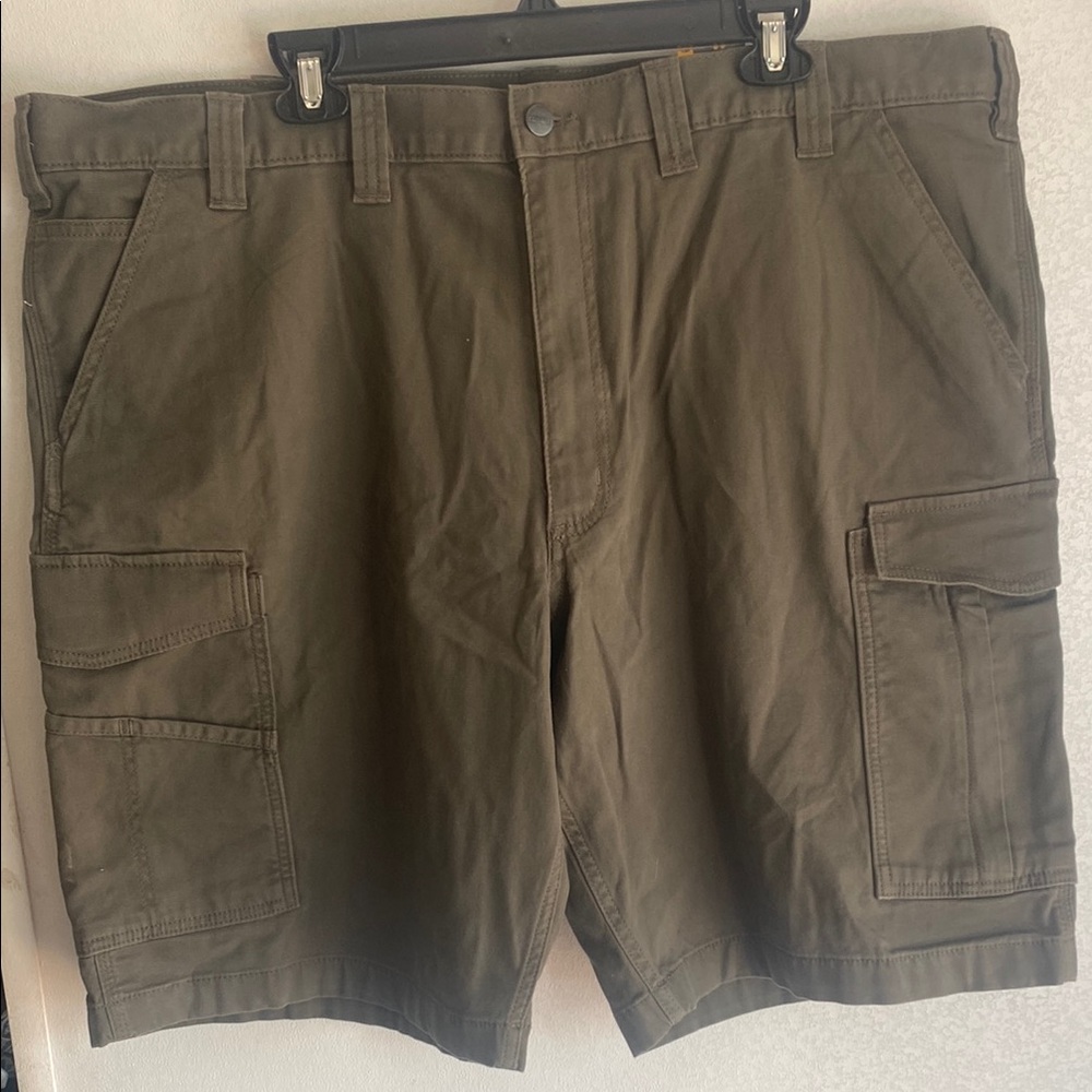 Carhartt Men's Dark Olive Cargo Shorts